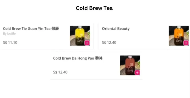 BAWANGCHAJI MENU