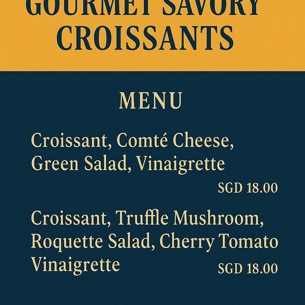 Bacha Coffee GOURMET SAVORY CROISSANTS