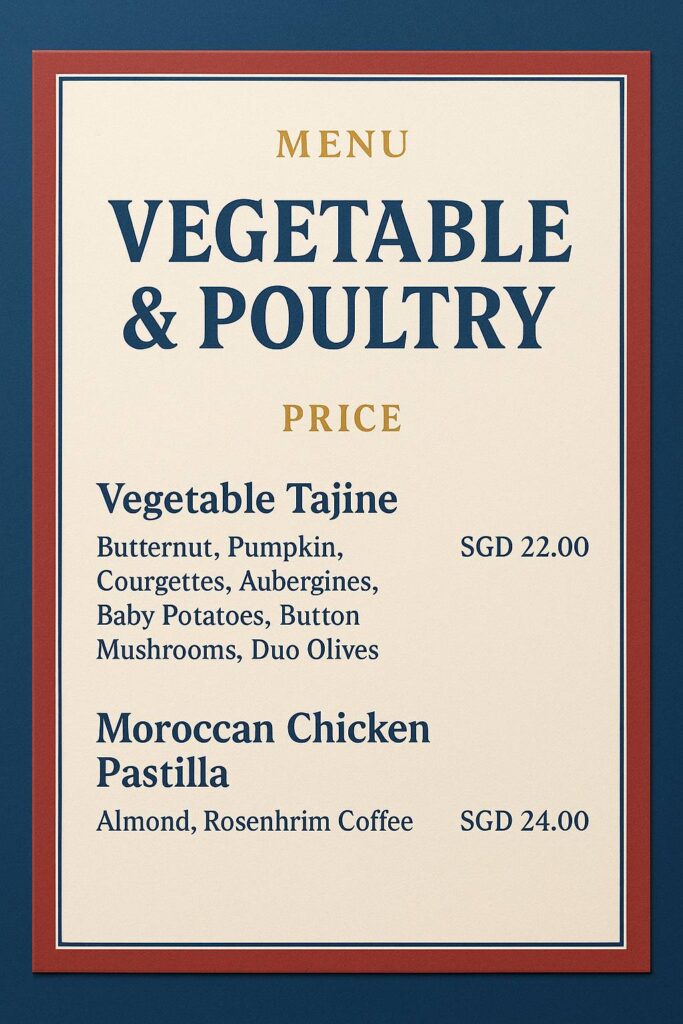 Bacha Coffee VEGETABLE & POULTRY