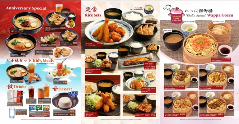 AJISEN RAMEN MENU