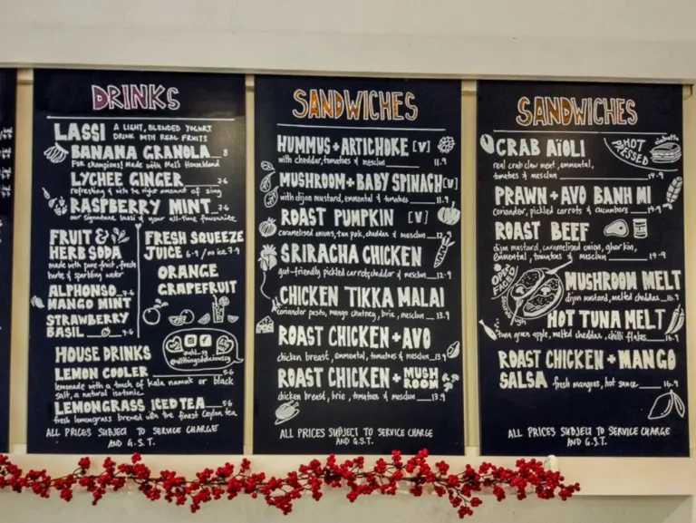 ALL THINGS DELICIOUS MENU