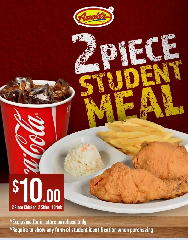 ARNOLDS FRIED CHICKEN MENU