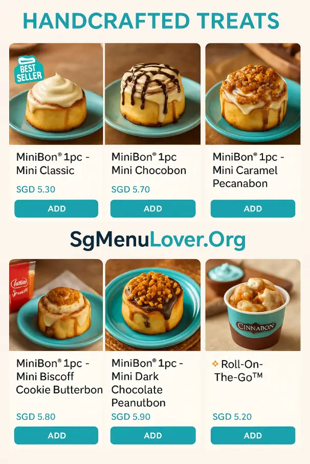 CINNABON SINGAPORE MENU