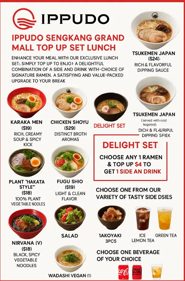 IPPUDO SINGAPORE MENU