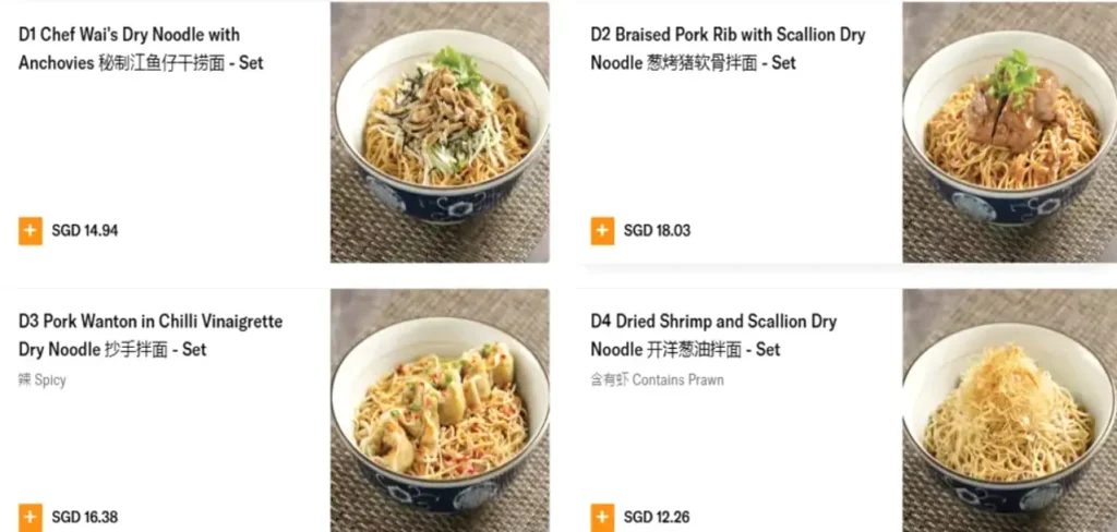 LENU MENU SINGAPORE PRICES 2025 LENU MENU