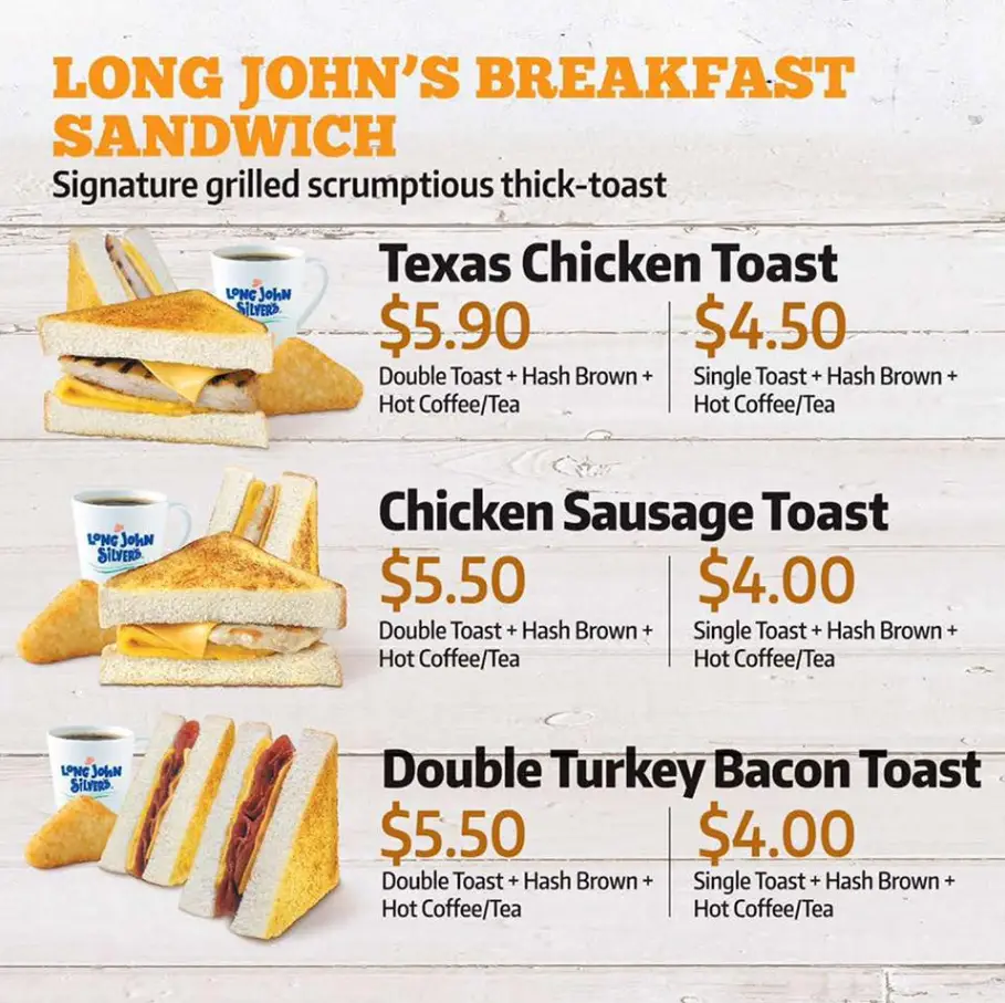 LONG JOHN SILVERS SINGAPORE MENU