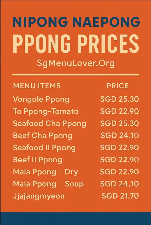 NIPONG NAEPONG PPONG MENU
