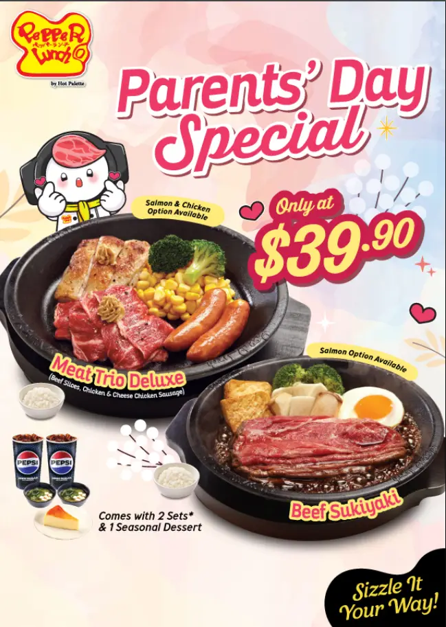 PEPPER LUNCH MENU