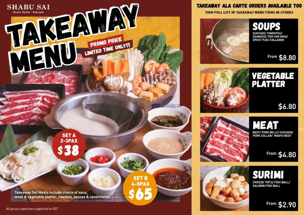 SHABU MENU SINGAPORE