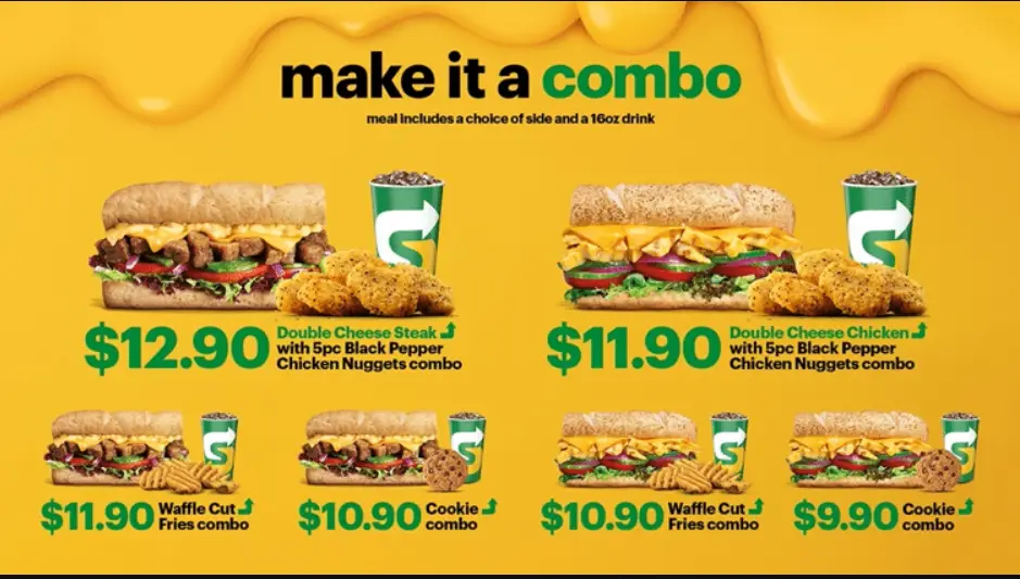 SUBWAY SINGAPORE MENU