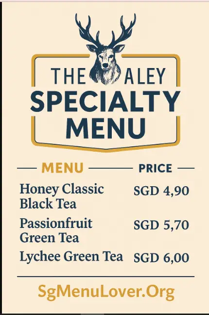 The Alley Specialty Menu