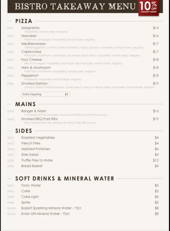 WINE CONNECTION SINGAPORE MENU