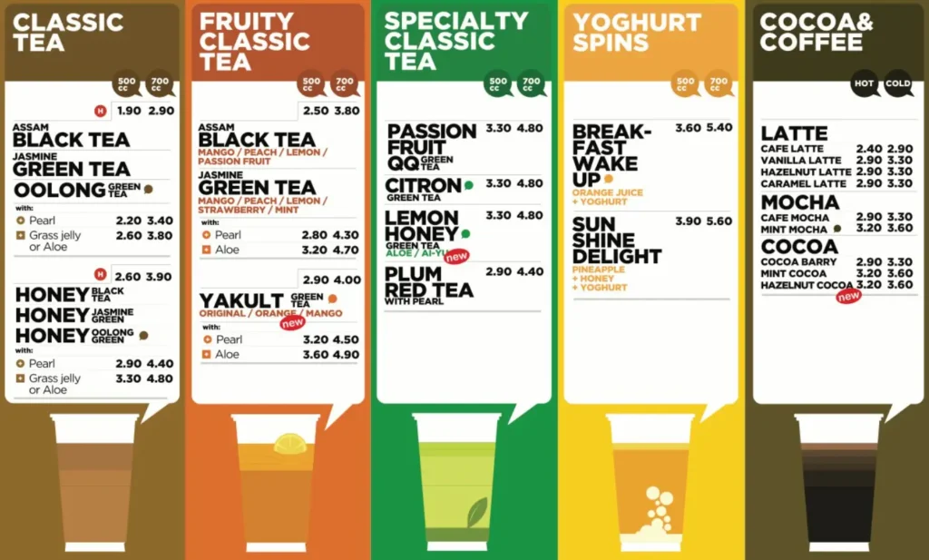 WOOBBEE MENU SINGAPORE
