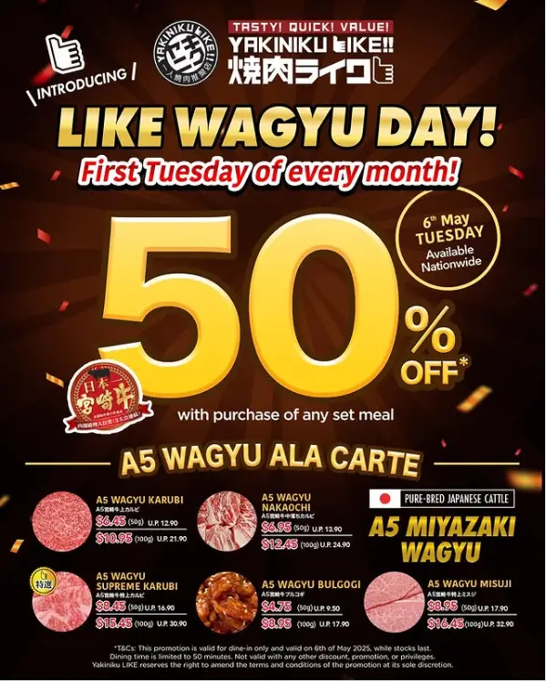 YAKINIKU LIKE MENU
